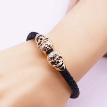 Leather Skull Bracelet