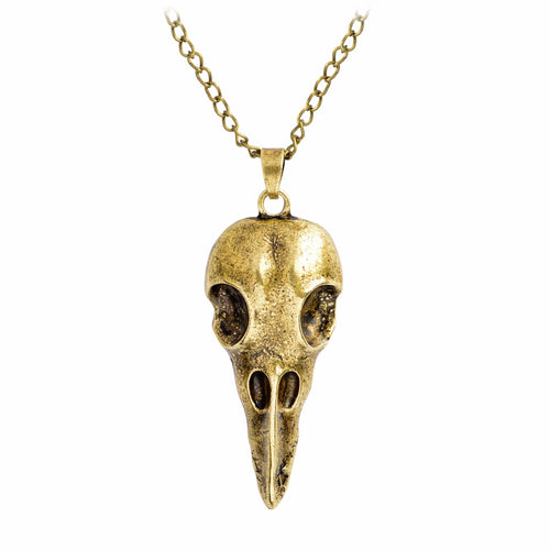 Viking Raven skull Necklace
