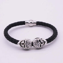 Leather Skull Bracelet