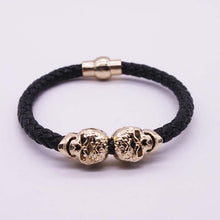 Leather Skull Bracelet