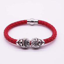 Leather Skull Bracelet