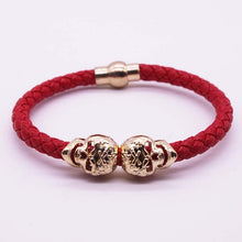 Leather Skull Bracelet