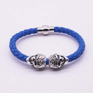 Leather Skull Bracelet
