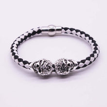 Leather Skull Bracelet