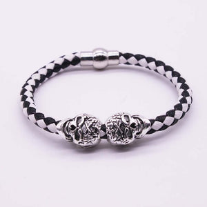 Leather Skull Bracelet